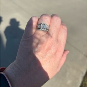 Zales 3 ct Past, Present and Future ring.